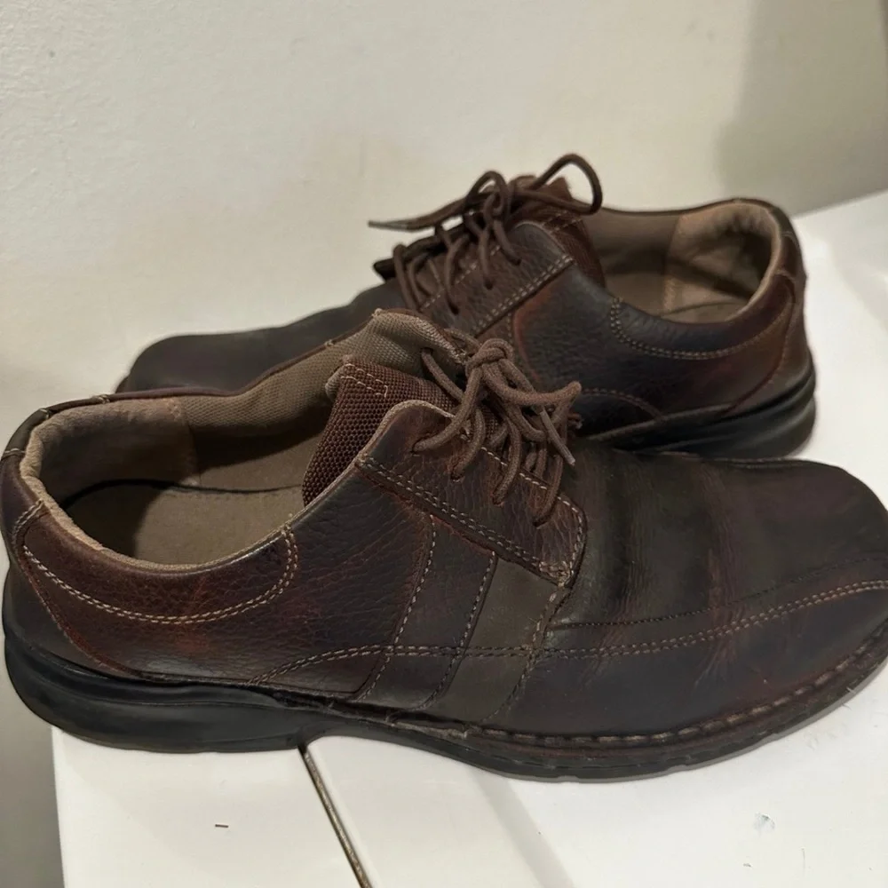 Clarks Men’s Walking Shoes Lace Up Brown Size 8